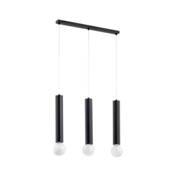 Csillár zsinóron TWISTER 3xE27/60W/230V fekete 62271 kép
