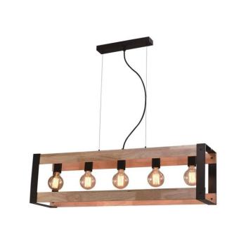 Fekete függőlámpa 20x90 cm Varna – Candellux Lighting kép