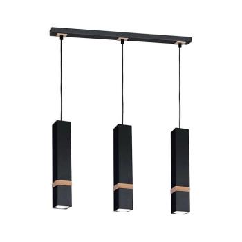 Csillár zsinóron VIDAR 3xGU10/25W/230V fekete MLP5404 kép