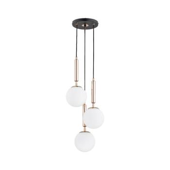 Csillár zsinóron VOLDA 3xE14/10W/230V átm. 28 cm réz 62202 kép
