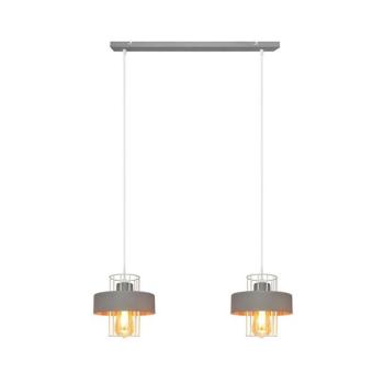 Csillár zsinóron VOLTA 2xE27/15W/230V szürke W-L 1377/2 GR+WT kép