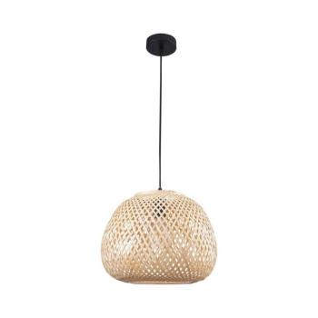 Csillár zsinóron ZANZIBAR 1xE27/20W/230V átm. 35 cm bambusz 329196 kép