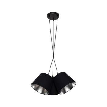 Csillár zsinóron ZOMA 3xE27/60W/260V fekete/fényes króm 0660 kép