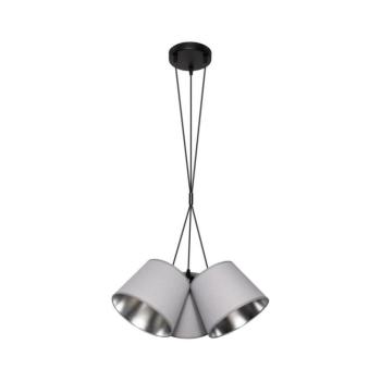Csillár zsinóron ZOMA 3xE27/60W/260V szürke/fényes króm 0658 kép
