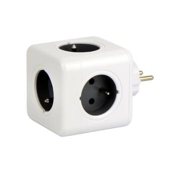 CUBE adapter 5 aljzat 16A/3680W Schuko AURA line, LED line, LL-205789 kép