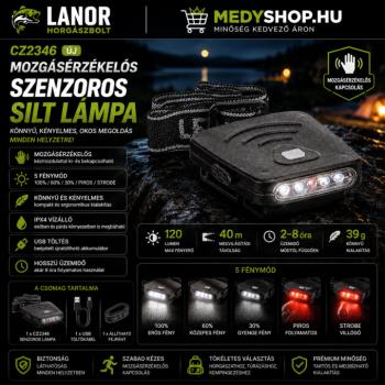 CZ Mozgásérzékelős szenzoros silt lámpa (CZ2346)