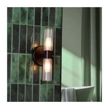 Där Lighting Där Lighting BOL0922 - Fürdőszobai fali lámpa BOLTON 2xG9/5W/230V IP44 fekete BOL0922 kép