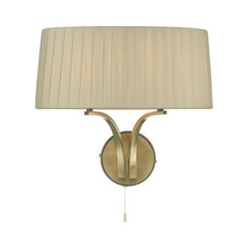 Där Lighting Där Lighting CRI0929 - Fali lámpa CRISTIN 2xE14/40W/230V sárgaréz/taupe CRI0929 kép