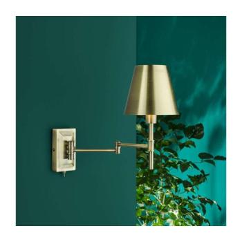 Där Lighting Där Lighting KEN0775 -Állítható fali lámpa KENSINGTON 1xE14/25W/230V sárgaréz KEN0775 kép