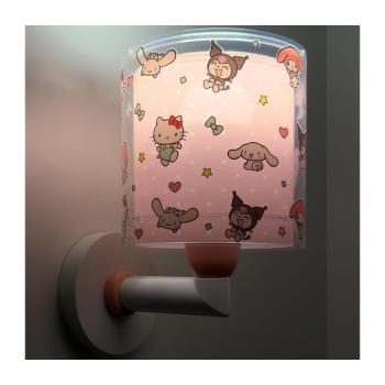 Dalber 41259 - Gyerek fali lámpa HELLO KITTY&FRIENDS 1xE27/15W/230V rózsaszín 41259 kép
