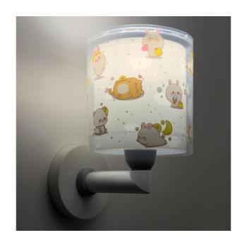 Dalber 41769E - KAWAII FRIENDS gyerek fali lámpa 1xE27/15W/230V, szürke 41769E kép