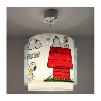 Dalber 76302 - Gyerek csillár SNOOPY 1xE27/15W/230V fehér/piros 76302 kép