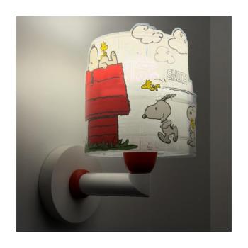 Dalber 76309 - Gyermek fali lámpa SNOOPY 1xE27/15W/230V fehér/piros 76309 kép