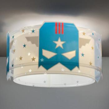 Dalber BLUE HERO mennyezeti világítás, fehér/kék, Ø 33 cm, E27 kép