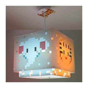 Dalber 63372 - Gyerek csillár LITTLE PIXEL 1xE27/15W/230V 63372 kép