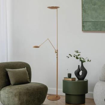 Daphne 2 + LED mennyezeti lámpa, olvasólámpa, bronz, CCT, távirányítóval kép