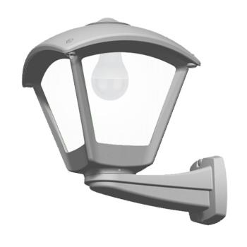 DARIO 250 GARDEN WALL LAMP 1XE27 IP55 GREY kép