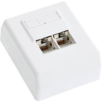Datacom CAT5E STP 2 × RJ45 fali aljzat kép