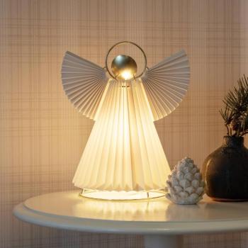 Deco világítás papír angyal mini, fehér, E14 kép
