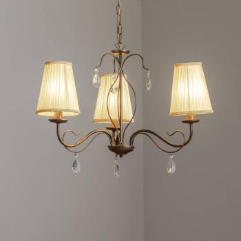 Delia csillár, bronz színű, 3-lámpás, Ø 60 cm kép