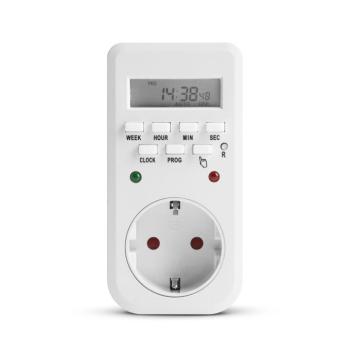 Delight digitális kapcsolóóra - visszajelző LED-del - 250V - 16A kép