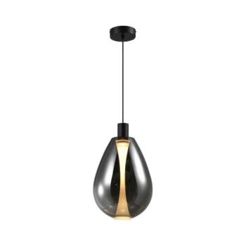DENSO kábelre szerelt függőlámpa 1xGU10/10W/230V, Ø 30 cm, fekete króm 31-51387 kép