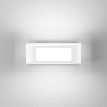 DESERT LED kültéri falilámpa, fehér, szélesség 25 cm, fém kép