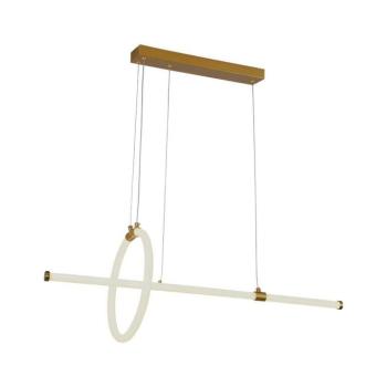 Designer függeszték, 16w, 3000K, meleg fehér, 1820lm, 270°, arany, CRI>80, V-TAC, 8023 kép