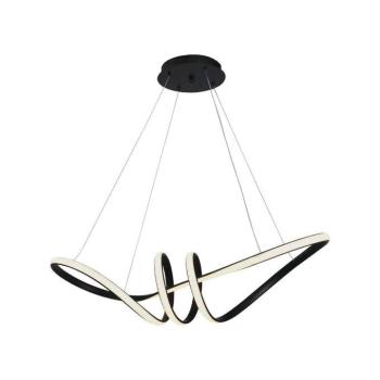 Designer függeszték, 24w, 3000K, meleg fehér, 3240lm, 270°, fekete, CRI>80, V-TAC, 8010 kép