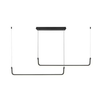 Designer függeszték, 24w, 4000K, természetes fehér, 2500lm, 360°, fekete, V-TAC, 6941