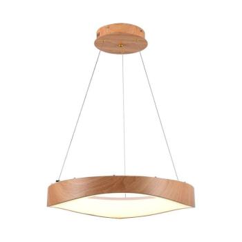 Designer függeszték, 25w, 3000K, meleg fehér, 2800lm, 180°, fa, fehér, CRI>80, V-TAC, 23364 kép