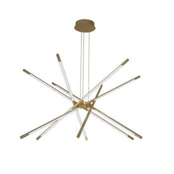 Designer függeszték, 42w, 3000K, meleg fehér, 4480lm, arany, CRI>80, dimmelhető, V-TAC, 15343 kép