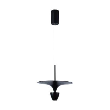 Designer függeszték, 9w, 4000K, természetes fehér, 1000lm, 120°, fekete, CRI>80, V-TAC, 10083 kép