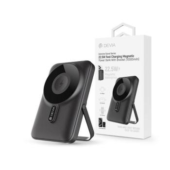 Devia Extreme Speed Magnetic PD 22.5W powerbank/állvány – Lightning/Type-C – 10.000 mAh – szürke kép