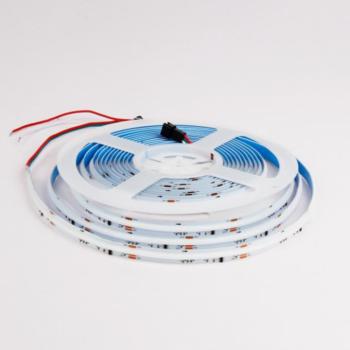 Digitális LED szalag , futófény , RGBW , W=hideg fehér , 24V , COB , DOTLESS , 784 LED/m , 7 W/m , Miboxer , SPI4N01C kép