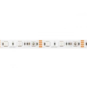 Digitális LED szalag, SMD 5050, 60 LED/m, 12 V DC, 14,4 W/m, IP20, RGB, 5 év garancia, 14,4W, szabályozható, 12V, LED line, LL-248238 kép