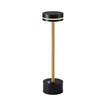 Dimmelhető újratölthető LED asztali lámpa SAM LED/5W/5V 3600 mAh fekete/arany ML1386 kép