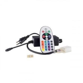 Dimmer , RGB , Távirányítós , 230V , Flex Neon szalaghoz , 24 gombos kép