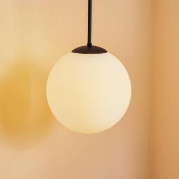 Dione függő világítás, 1 izzó, fehér/fekete 30 cm kép