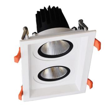 DOUBLE LED MOVABLE SPOT LIGHT 2X15W 230V 3000K WHITE kép