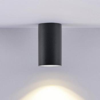 Downlight CAN, fekete, IP44, Ø 6 cm, fém, GU10 kép