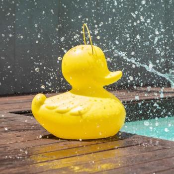 LED-es design lámpa DUCK-DUCK S kültéri használatra, sárga színben kép