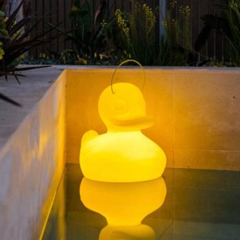 LED-es design lámpa DUCK-DUCK XL kültéri használatra, sárga színben kép