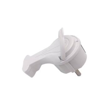 Dugvilla fogantyúval SLIMMY 16A 250V fehér földelt lapos schuko 8002900 VITO kép