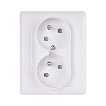 Dupla otthoni aljzat FRENCH 250V/16A A6001.1 kép