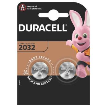 Duracell DL2032 10PP040028 lítium gombelem, 3,2 V feszültség, 2db/bliszter kép