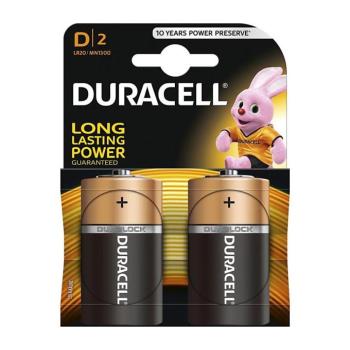 Duracell 2x Alkáli LR20/D 1,5V 12500 mAh Basic elem DRBLR20B2 kép