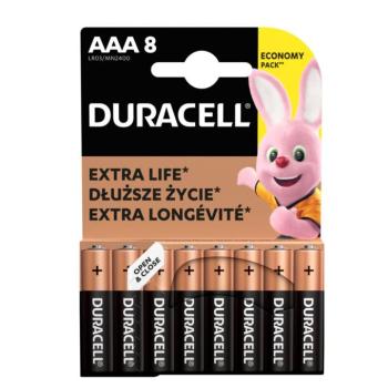 Duracell LR03 10PP110026 AAA alkáli elem, 1,5 V feszültség, 8db/bliszter kép