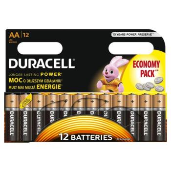 Duracell LR6 10PP100002 AA alkáli elem, 1,5 V feszültség, 12db/bliszter kép