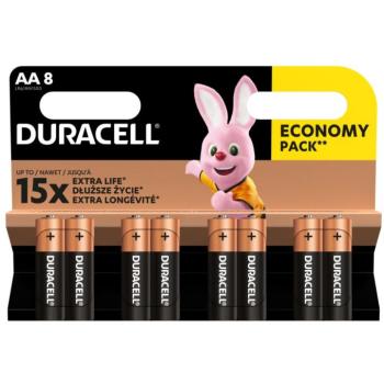 Duracell LR6 10PP110025 AA alkáli elem, 1,5 V feszültség, 8db/bliszter kép